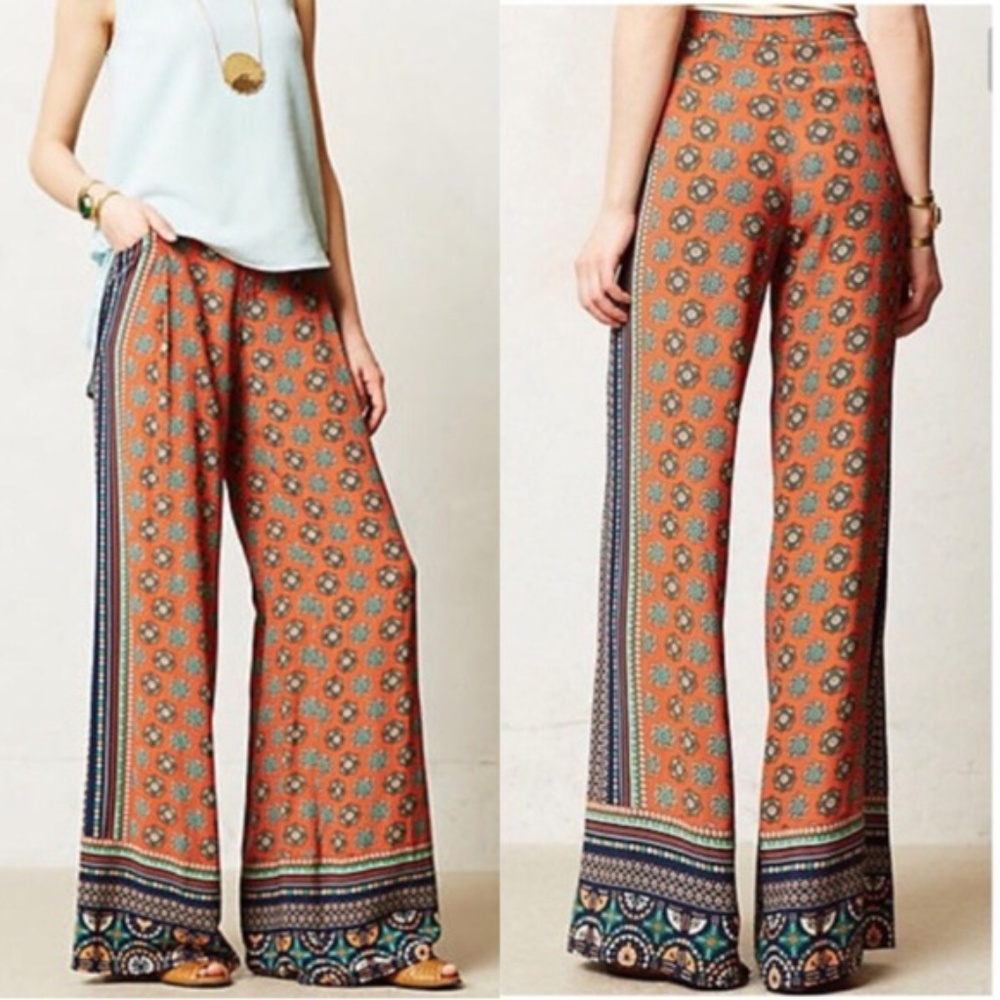 Anthropologie Wide Leg Pants
